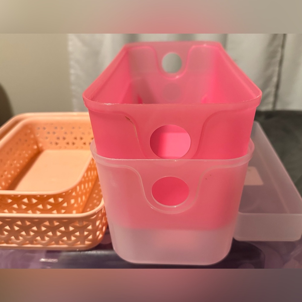 7 Various Sized Decor Office or Home Storage Bins/Baskets - Great Deal